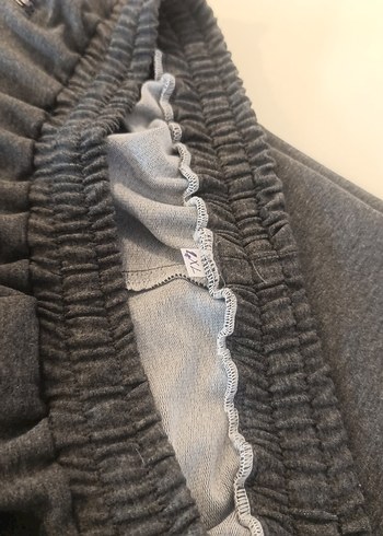 Gri Erkek Dar Kesim Eşofman Altı Fermuarlı - Görsel 5