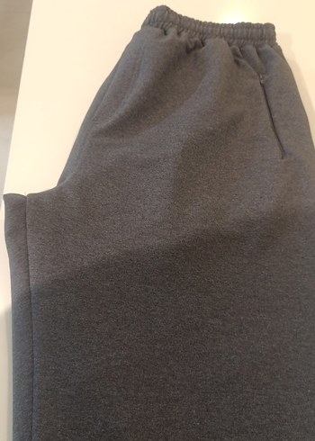 Gri Erkek Dar Kesim Eşofman Altı Fermuarlı - Görsel 3