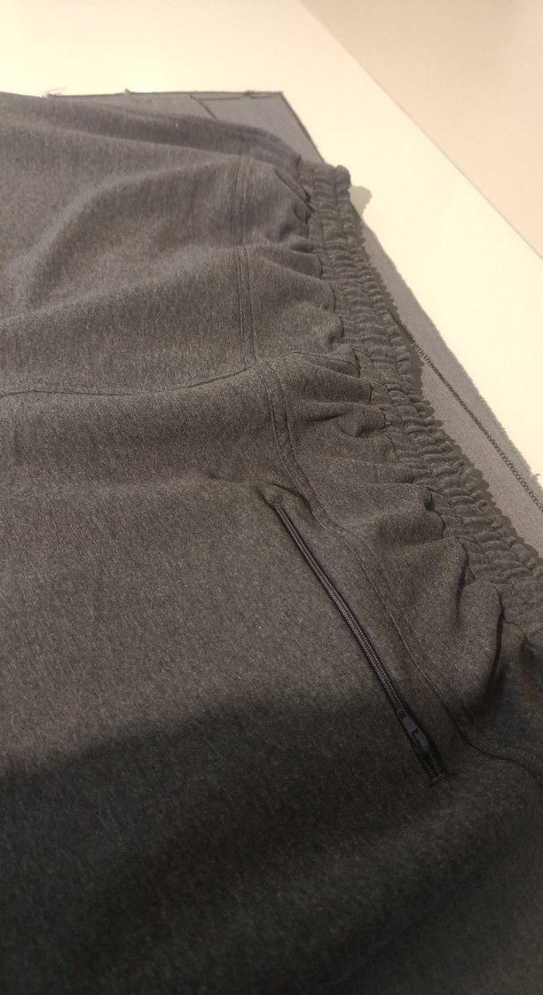 Gri Erkek Dar Kesim Eşofman Altı Fermuarlı - Görsel 2