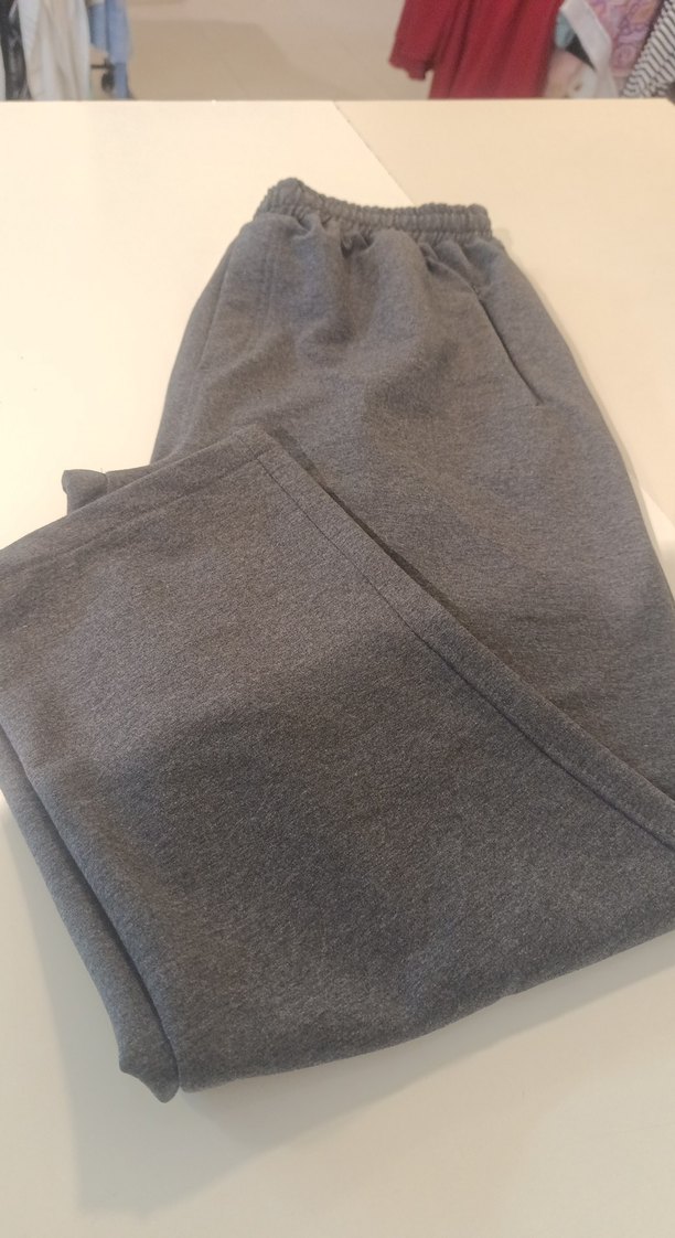 Gri Erkek Dar Kesim Eşofman Altı Fermuarlı - Görsel 4