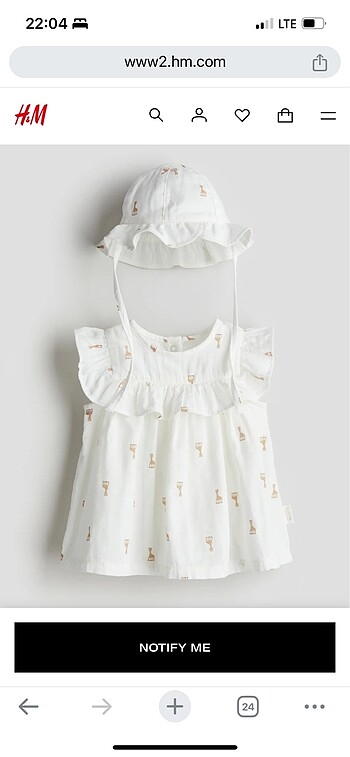 Sophie la giraffe h&m özel seri elbise