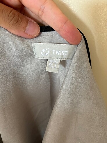 xs Beden Twist püsküllü elbise