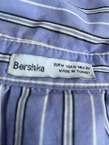 m Beden Bershka Çizgili Gömlek