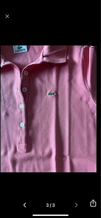 Lacoste Lacoste Pembe Polo yaka tişört