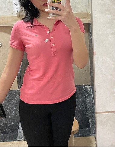 Lacoste Pembe Polo yaka tişört