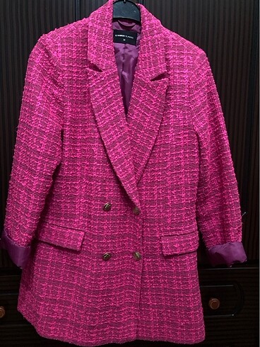 Pembe blazer ceket