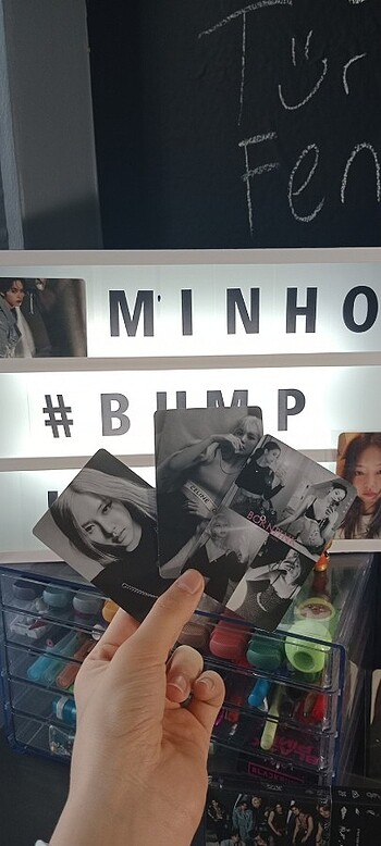 Chaelisa lomo card+Blackpink bornpink card