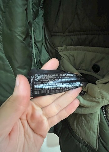 Haki Kadın Midi Mont, Fermuarlı, Rahat Kesim - Görsel 5