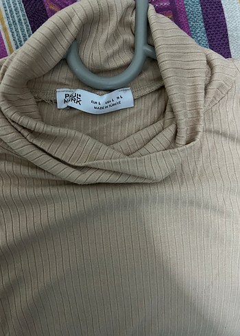 Kadın Bej Balıkçı Yaka İnce Triko - Görsel 2