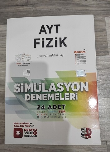 3D yayınları AYT Fizik branş denemesi 
