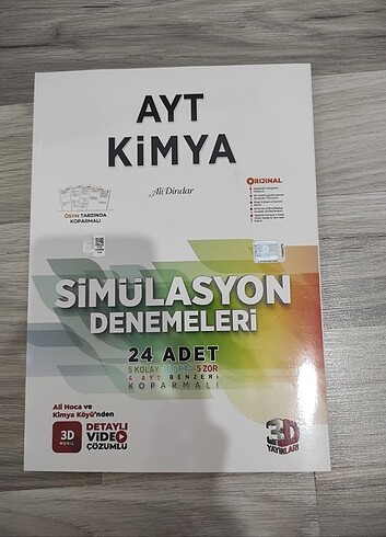 3D AYT Kimya branş denemesi 