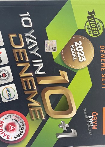 10 Yayın Deneme Sınav Seti hiç kullanılmamış
