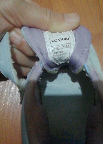 Mavi Kız Çocuk Sneakers Velcro Bantlı - Görsel 2