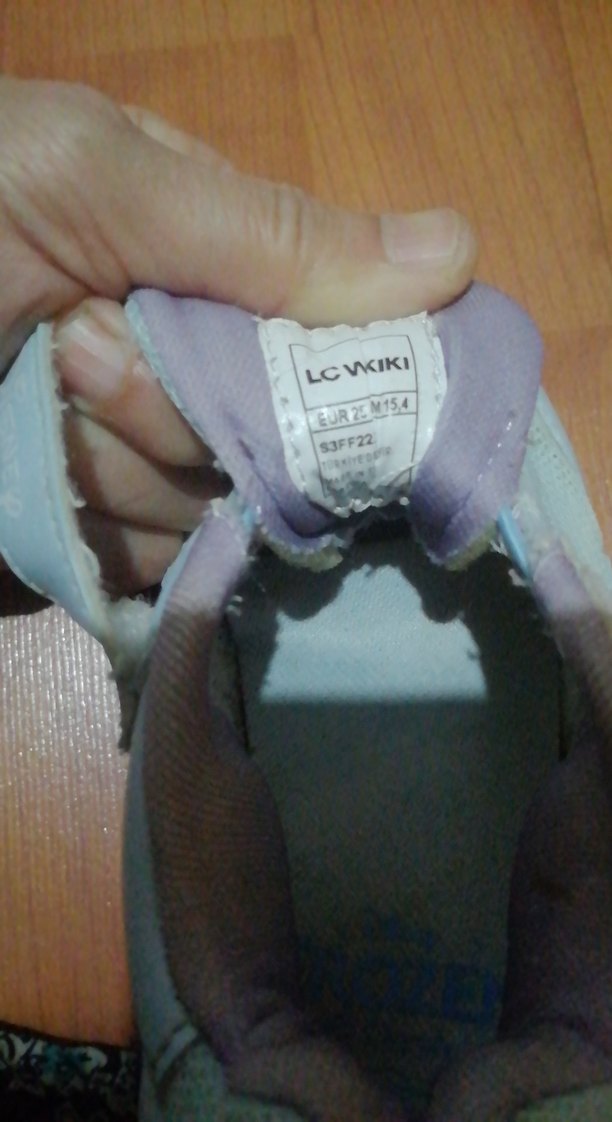 Mavi Kız Çocuk Sneakers Velcro Bantlı - Görsel 2