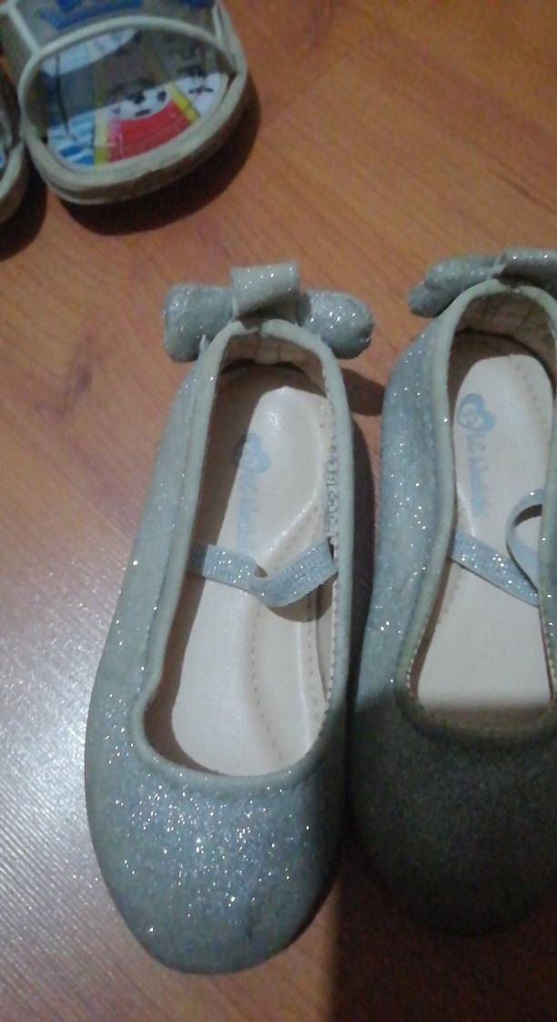 Mavi Parlak Kız Babet Ayakkabı - Görsel 2