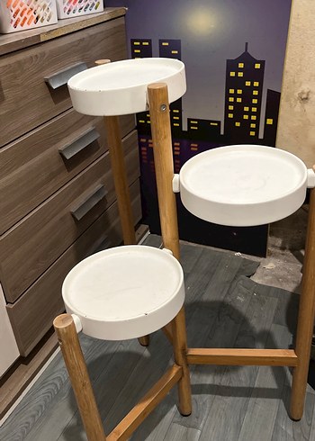  Beden beyaz Renk Beyaz Kapaklı Ahşap Ayaklı çiçeklik gıdalık