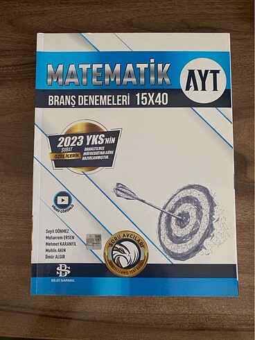 Bilgi Sarmal Yayınları AYT Matematik 15 x 40 Branş Denemeleri