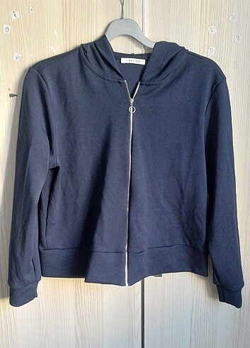 Jimmy Key Kapüşonlu Fermuarlı Oversize Sweatshirt 