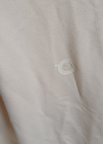 l Beden Krem Rengi Kapüşonlu Sweatshirt
