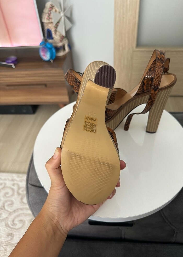 platform topuklu ayakkabı - Görsel 5