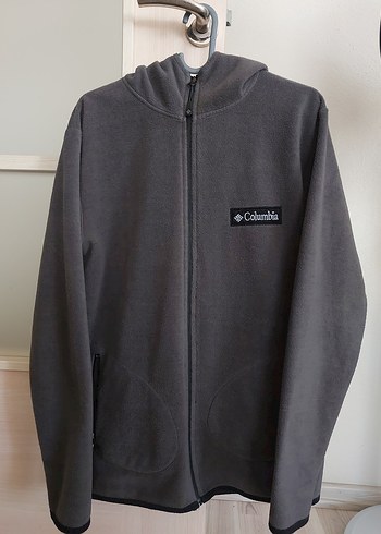 Columbia Koyu Gri Kapusonlu Polar Ceket