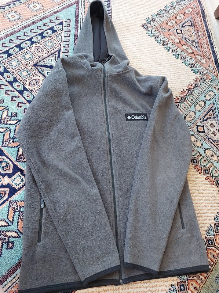 Columbia Koyu Gri Kapüşonlu Polar Ceket — görsel 7/8