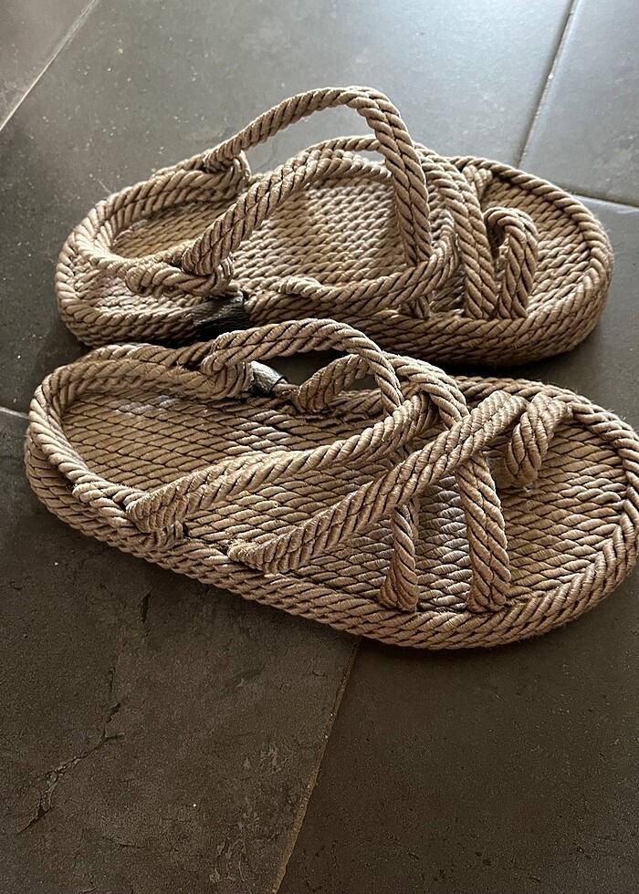 Bambi hasır sandalet 39-40 numara uyumlu - Görsel 2