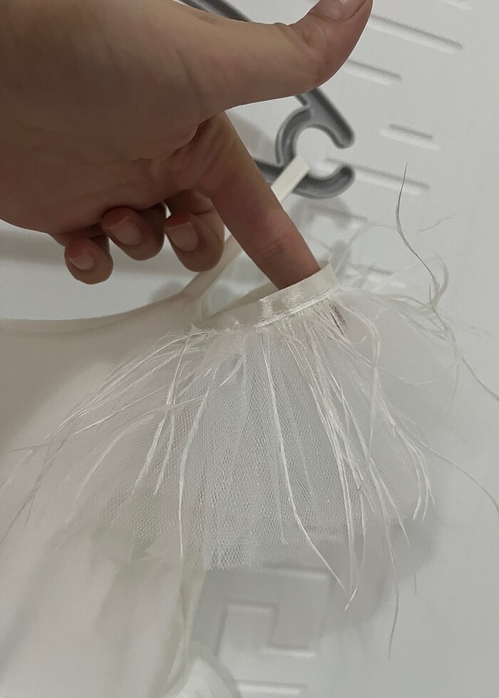 Kız bebek otriş kol detaylı tütü elbise - Görsel 2