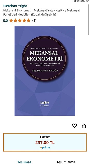 Mekansal ekonometri