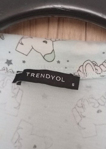 Düğmeli Turkuaz Desenli Hamile Gömlek - Görsel 2