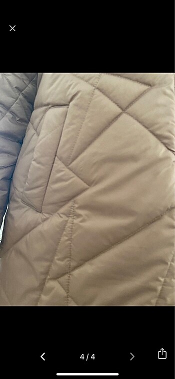 46 Beden camel Renk armine uzun sisme mont