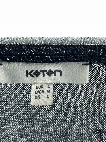l Beden siyah Renk Koton Bluz %70 İndirimli.