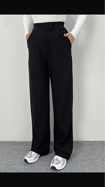 PALEZZO siyah pantolon L
