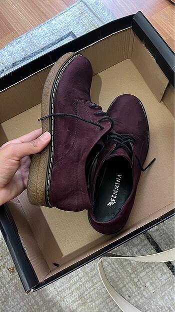 36 Beden bordo Renk Ayakkabı