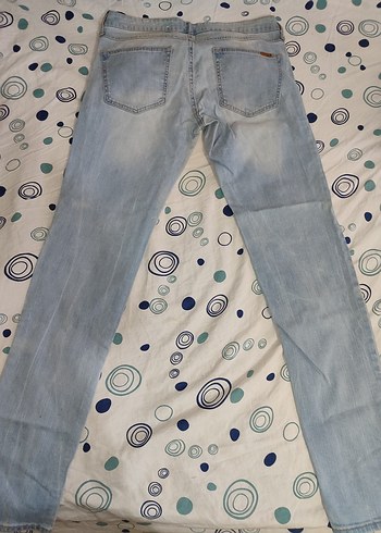 Mango Düğmeli Gri slim Kadın Jean