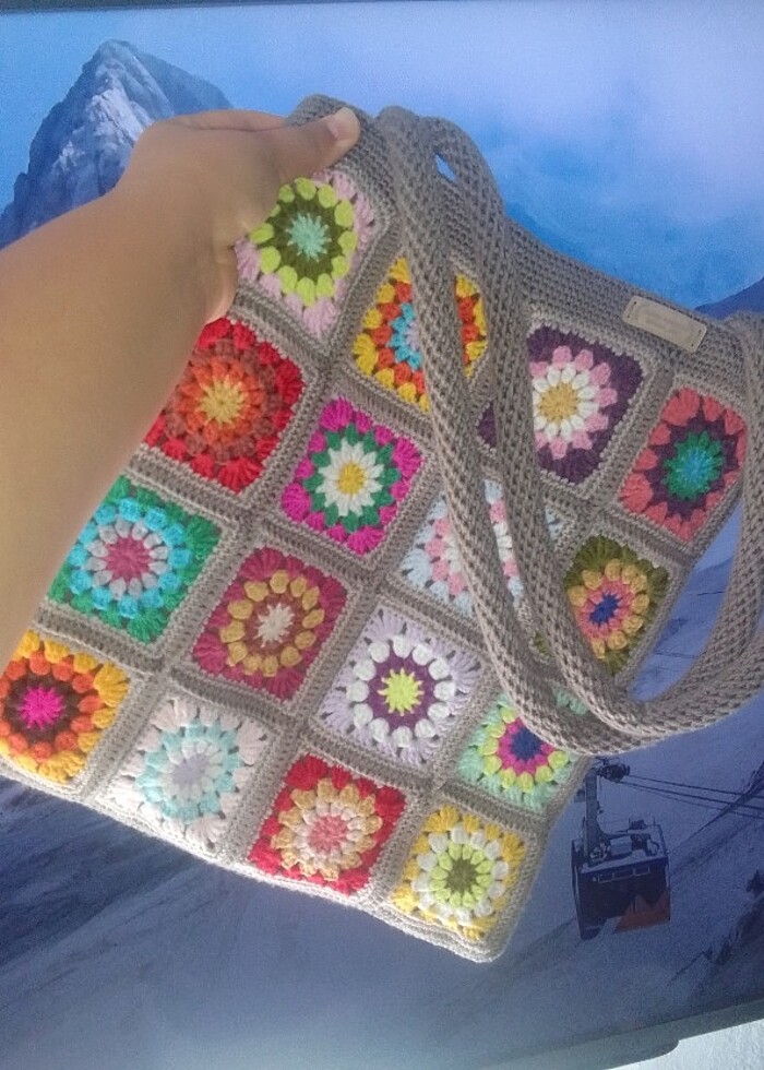 Satın alınmış örgü çanta detaylar açıklamada  - Görsel 2