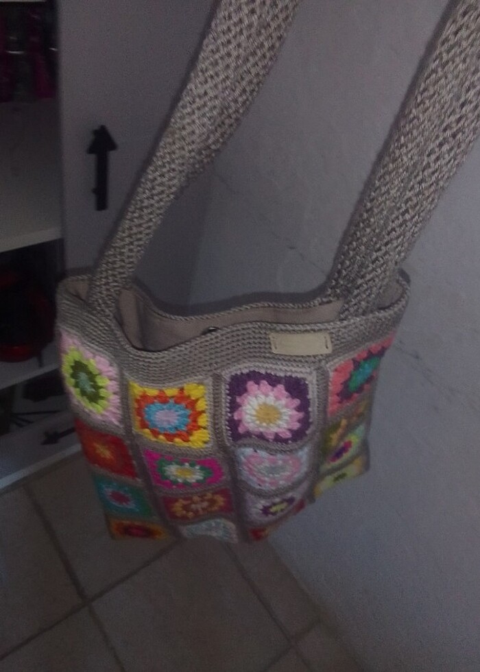 Satın alınmış örgü çanta detaylar açıklamada  - Görsel 3