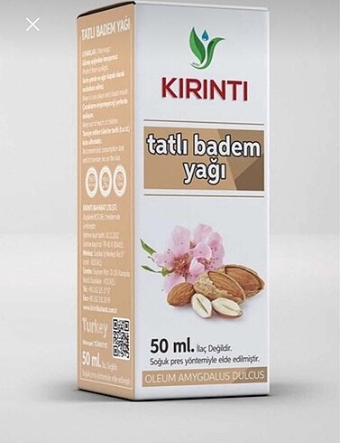 Soğuk sıkım tatlı badem yağı