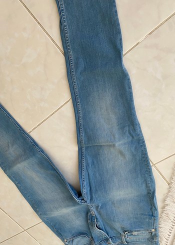 Kadın Mavi  Rahat Kesim Kot - Görsel 3