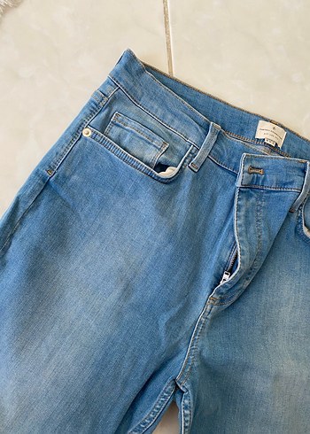 Kadın Mavi  Rahat Kesim Kot - Görsel 5