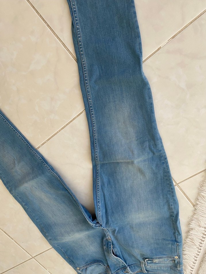 Kadın Mavi  Rahat Kesim Kot - Görsel 3