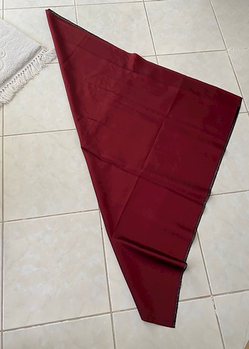Armine Bordo Kadın Saten esarp