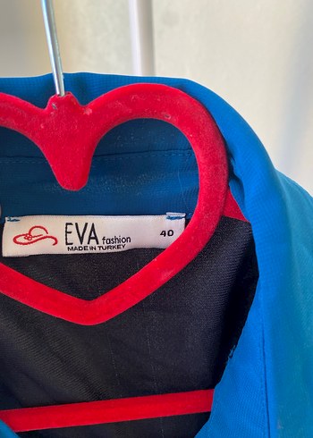 Düğmeli Mavi Salaş Kadın Gömlek - Görsel 5