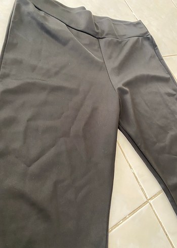 Siyah Kadın  İspanyol Paça Pantolon - Görsel 2