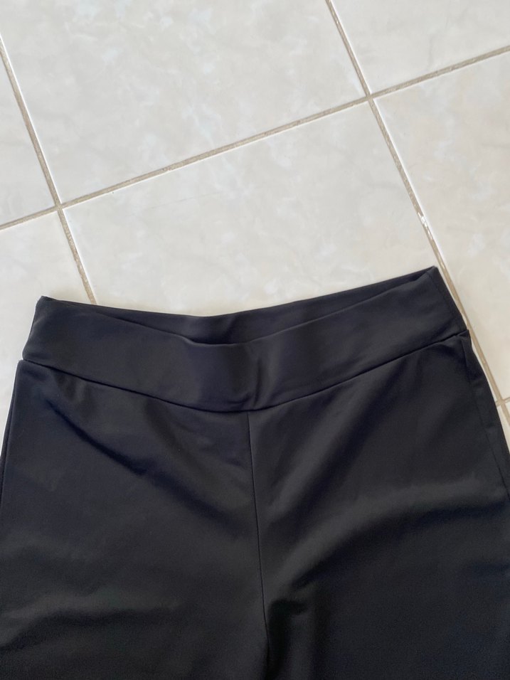 Siyah Kadın  İspanyol Paça Pantolon - Görsel 3