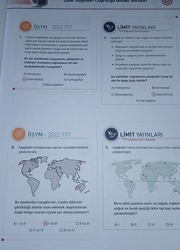 Beden Tyt coğrafya soru bankasi limit yayınları 