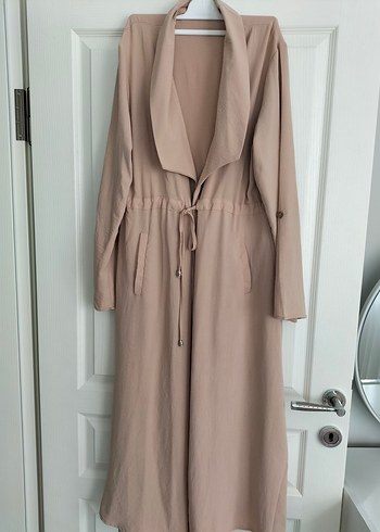 Bej uzun Kadın kap - Görsel 2
