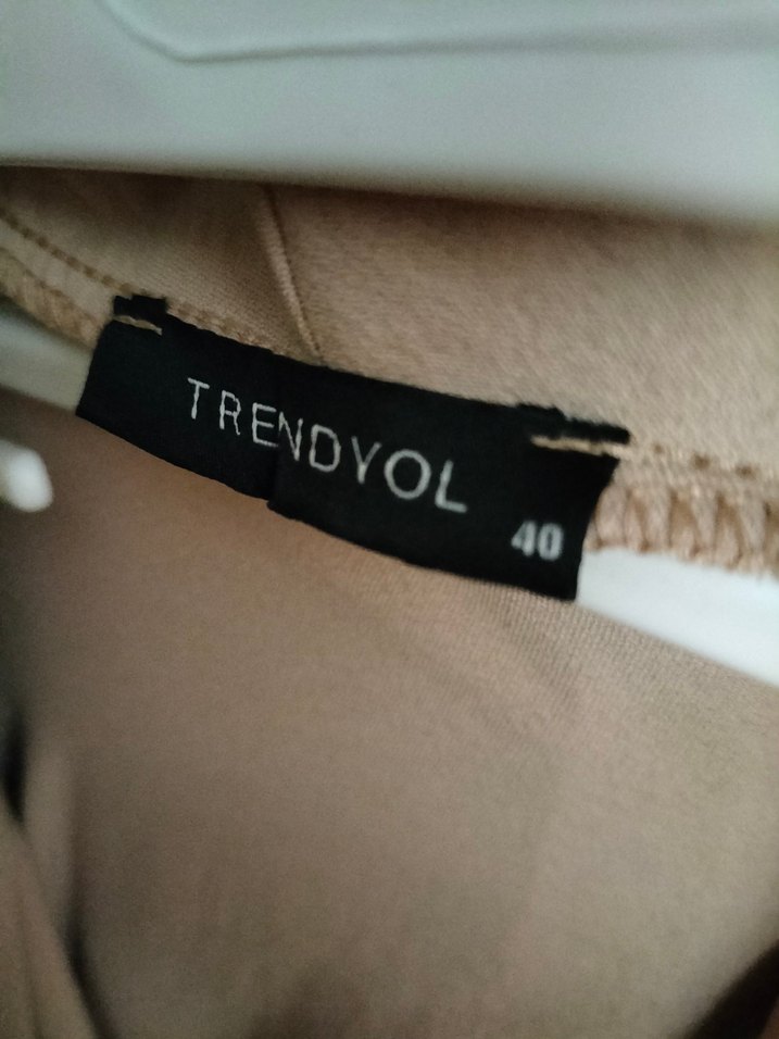 Bej uzun Kadın kap - Görsel 3