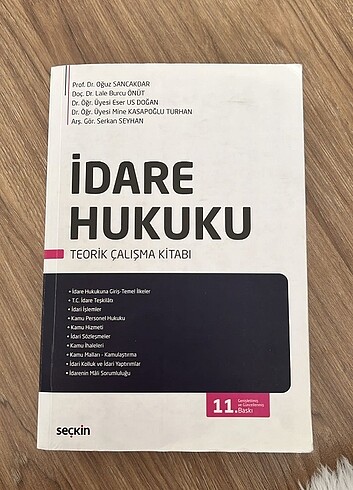 Oğuz Sancaktar İdare Hukuku pratik kitabı