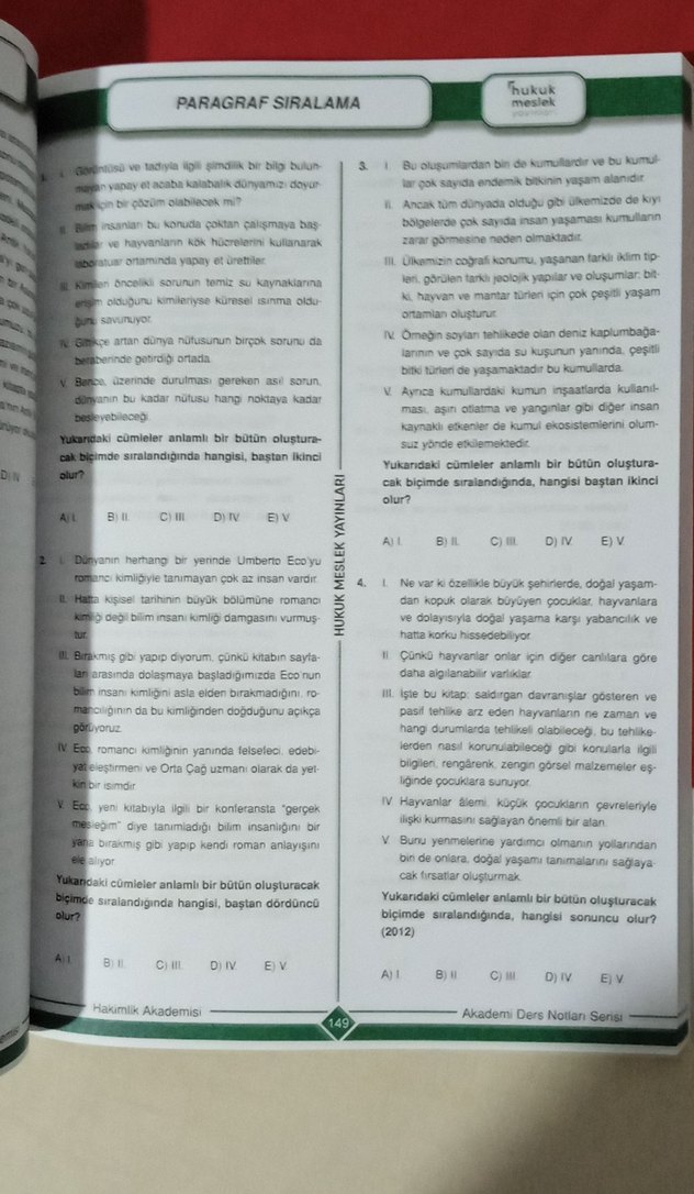 Akademi Hakimlik & HMGS Ders Notları Kitabı Türkçe matematik - Görsel 4
